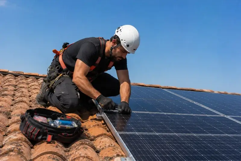 Maintenance et monitoring de panneaux solaires à Bourghelles